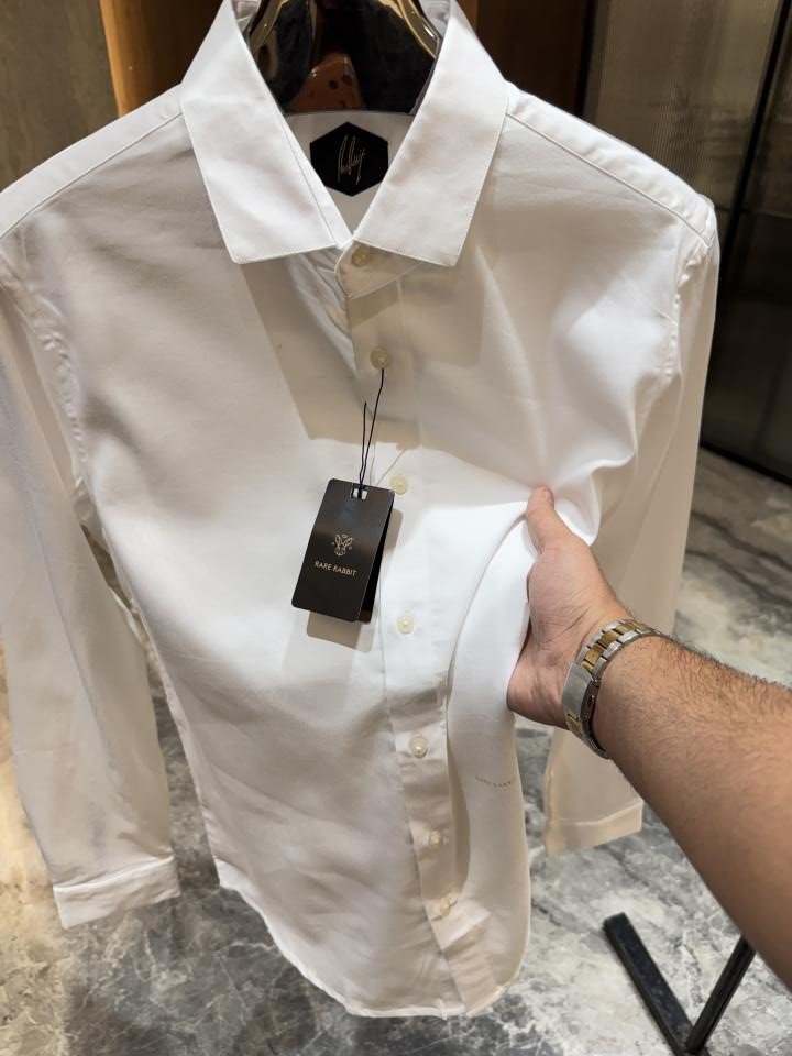 Rare RABIT WHITE PREMIUM GIZA COTTON SHIRTS - Image 2