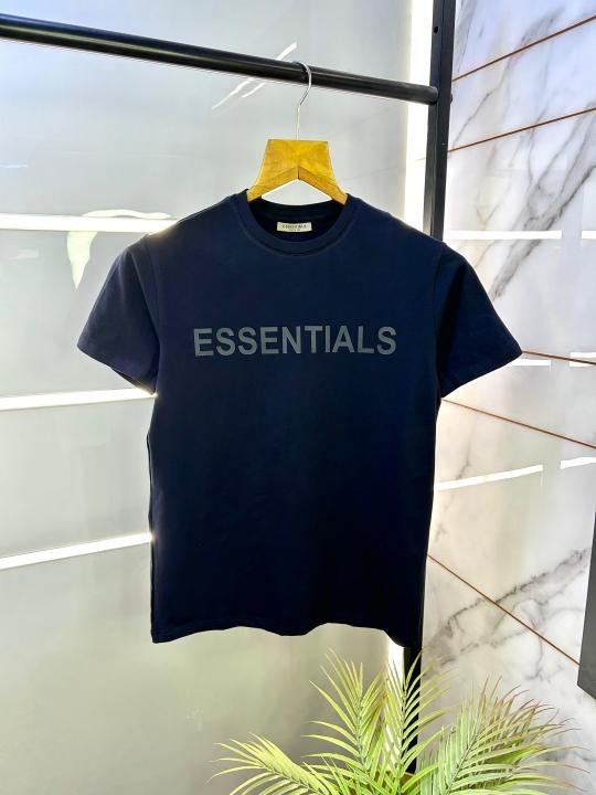 Boss Sale Essential Navy Embossed Print Premium Round Neck T-shirt F2778-NY