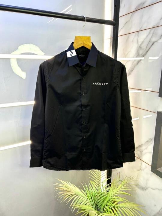 6968c95e96a3b0.jpeg Hackett London Black Premium Oxford Shirt for Men - Image 1