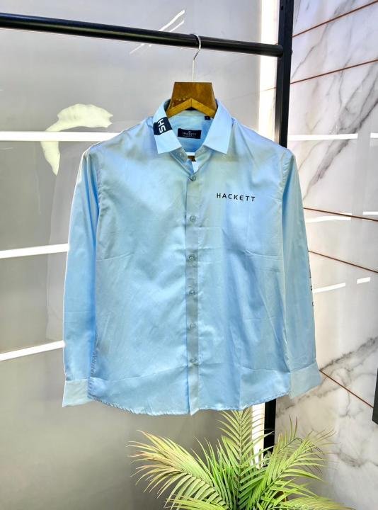 Hackett London Sky Blue Premium Oxford Shirt for Men