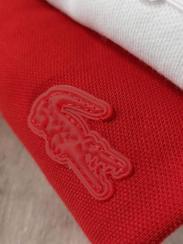 Lacoste  Red Polo Premium Collar Neck T-shirt F3457-RE - Image 8