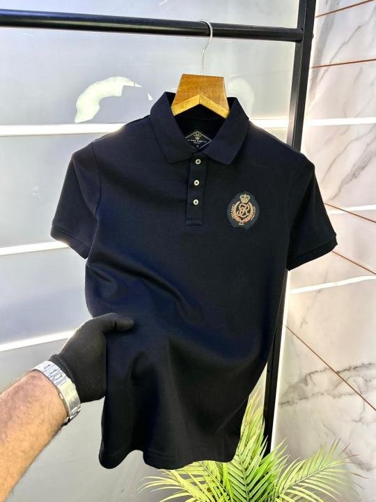 Rare Rabbit Black Polo Premium Collar Neck T-shirt F2999-B1 - Image 9