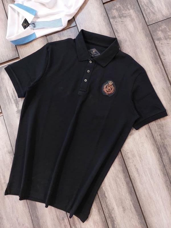 Rare Rabbit Black Polo Premium Collar Neck T-shirt F2999-B1 - Image 8