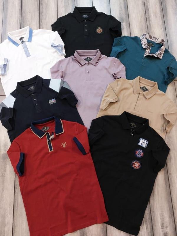 Rare Rabbit Black Polo Premium Collar Neck T-shirt F2999-B1 - Image 6