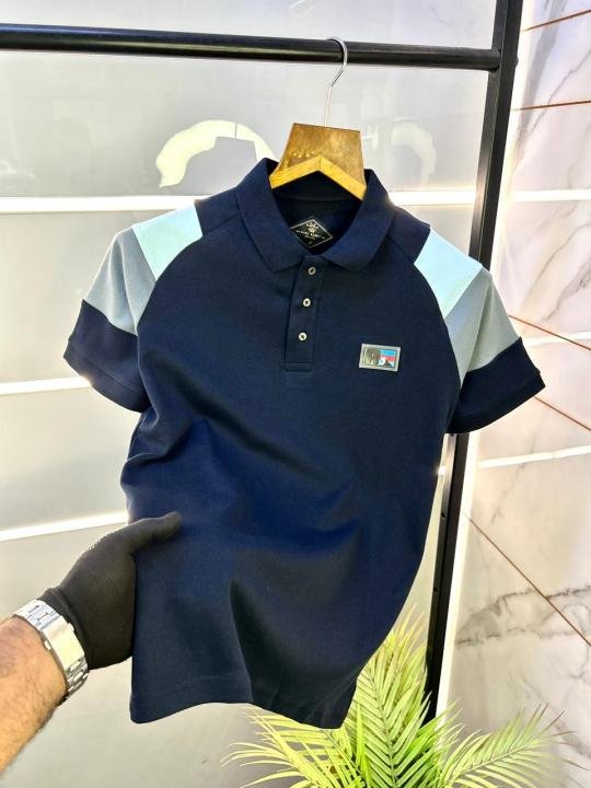 Rare Rabbit Navy Polo Premium Collar Neck T-shirt F2999-NY - Image 8