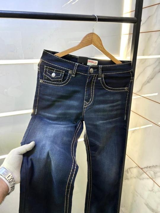 True Religion Imported Blue Super Premium Denim With Brand Box Packing And Carry Bag F3074-A2 - Image 6