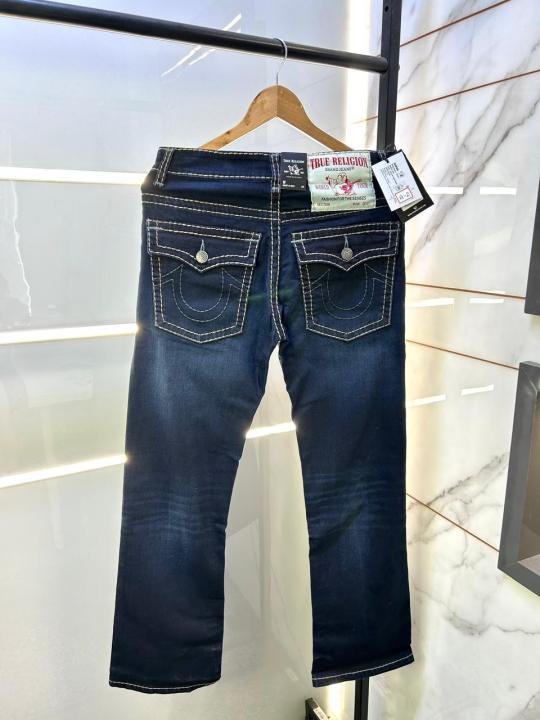 True Religion Imported Blue Super Premium Denim With Brand Box Packing And Carry Bag F3074-A2 - Image 3