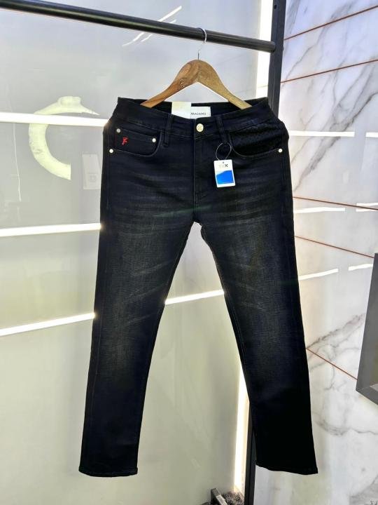 Ferragamo Salvatore Imported Black Super Premium Denim F3118-B2 - Image 1
