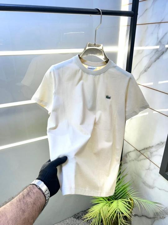 Off-White Lacoste Off-white Premium Round Neck Polo T-shirt F3496-OF - Image 2