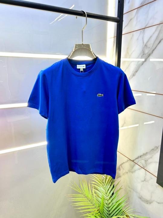 Lacoste  Blue Premium Round Neck Polo T-shirt F3496-BU - Image 2