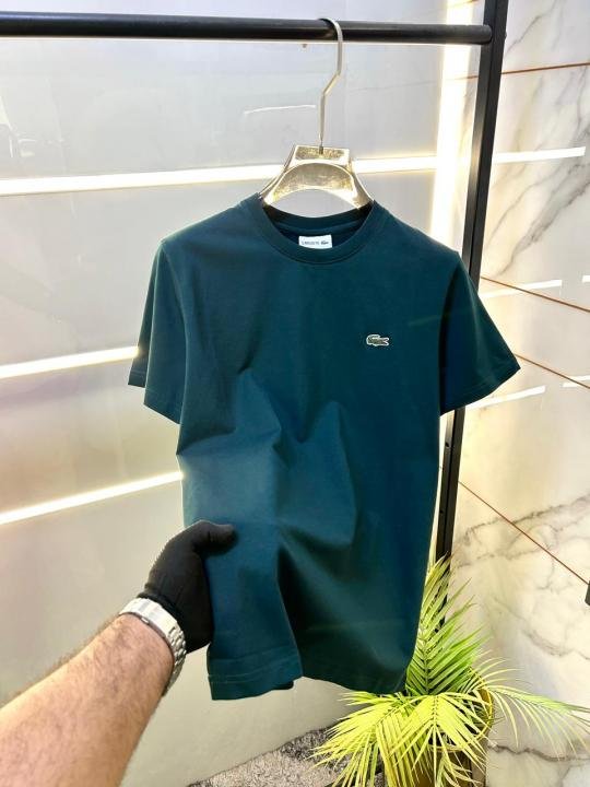 Lacoste  Green Premium Round Neck Polo T-shirt F3496-GR - Image 2