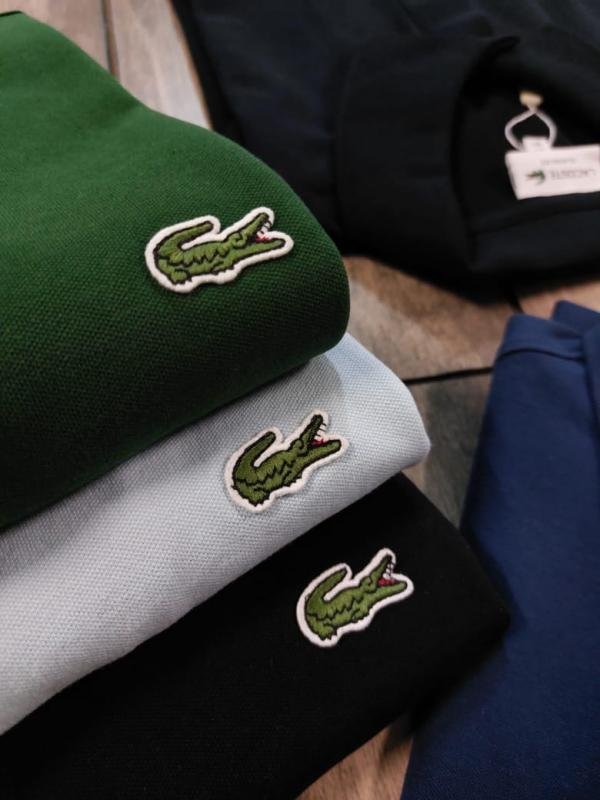 Lacoste  Cream Polo Premium Collar Neck T-shirt F3620-CR - Image 7
