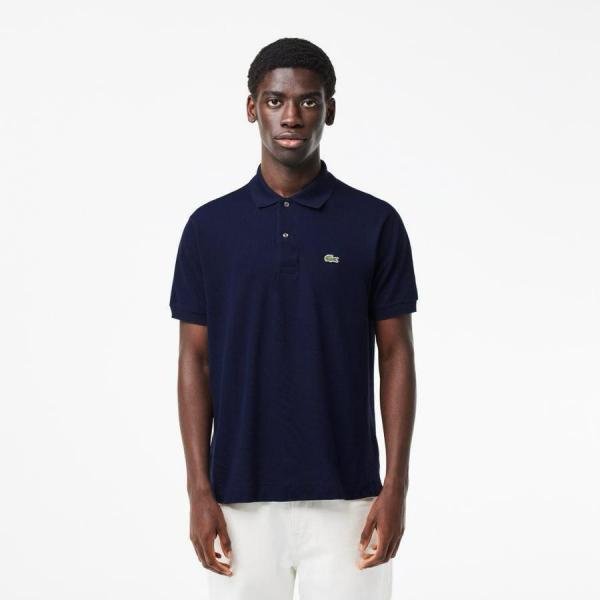 Lacoste  Navy Polo Premium Collar Neck T-shirt F3620-NY