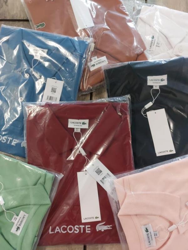 Lacoste  Pink Polo Premium Collar Neck T-shirt F3620-PI - Image 4