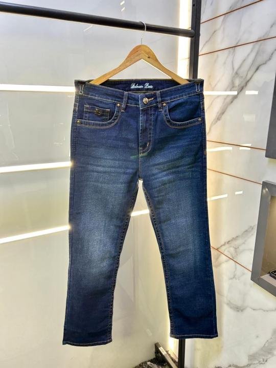 Balmain  Paris Imported Blue Super Premium Denim With Brand Box Packing And Carry Bag F3447-B1