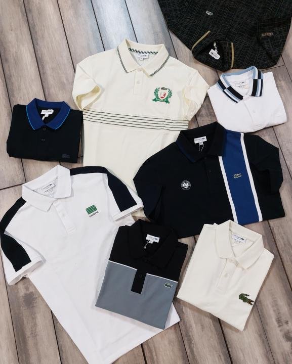Lacoste  White Polo Premium Collar Neck T-shirt F3503-W2 - Image 4
