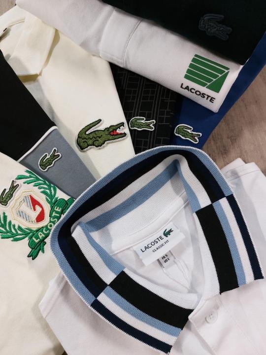 Lacoste  Navy Polo Premium Collar Neck T-shirt F3503-N1 - Image 6