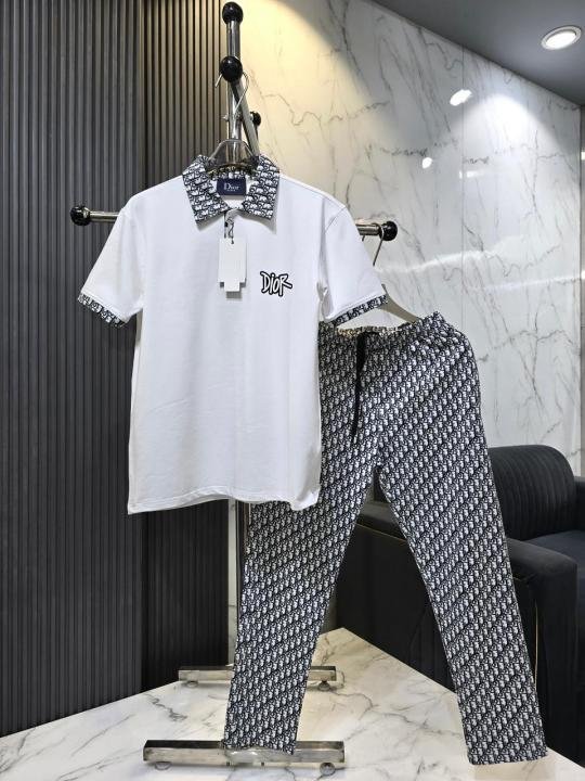 Christian Dior Christian DiorWhite Imported Premium Track Suit With Brand Carry Bag F3395-WH - Image 4