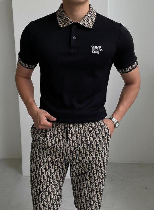 Christian Dior Christian DiorBlack Imported Premium Track Suit With Brand Carry Bag F3395-BL