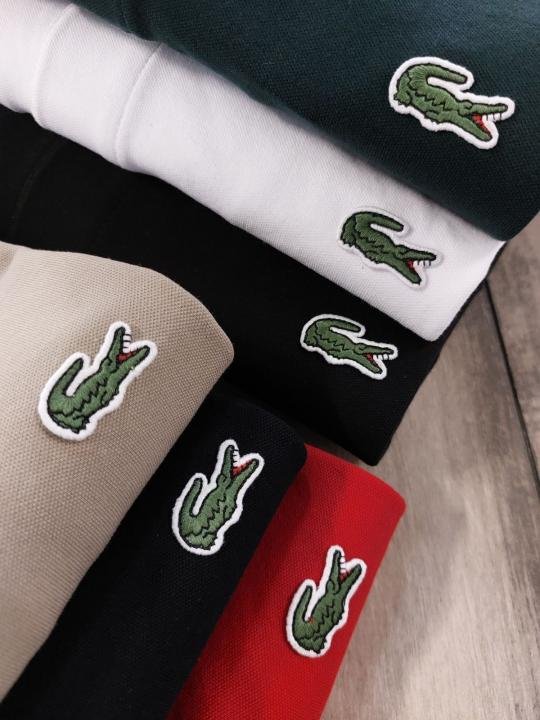 Lacoste  Red Polo Premium Collar Neck T-shirt F3500-RE - Image 3