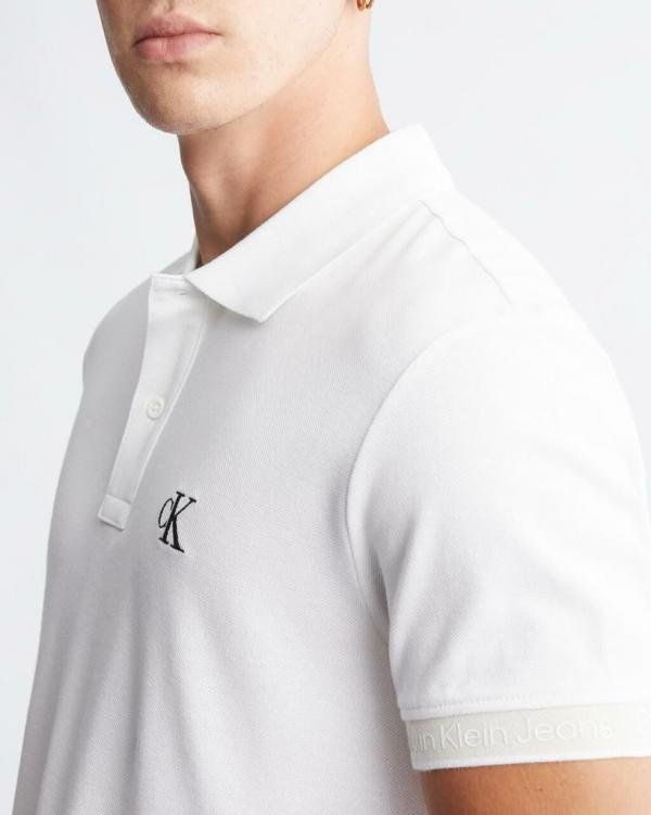 Calvin Klein White Imported Collar Neck Premium Polo T-shirt F2652-wh Price in India - Style 1 - Buy at Bootery - Image 10