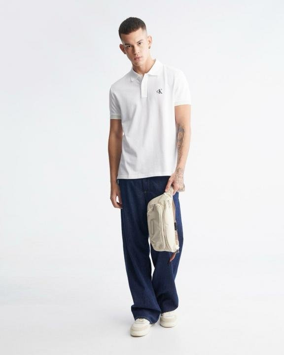 Calvin Klein White Imported Collar Neck Premium Polo T-shirt F2652-wh Price in India - Style 1 - Buy at Bootery - Image 6