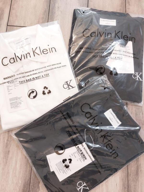 Calvin Klein White Imported Collar Neck Premium Polo T-shirt F2652-wh Price in India - Style 1 - Buy at Bootery - Image 3