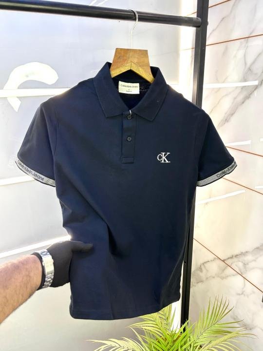 Calvin Klein Navy Imported Collar Neck Premium Polo T-shirt F2652-ny - Best Price Online - Style 1 - Bootery - Image 14