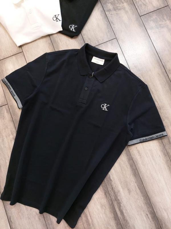 Calvin Klein Navy Imported Collar Neck Premium Polo T-shirt F2652-ny - Best Price Online - Style 1 - Bootery - Image 13