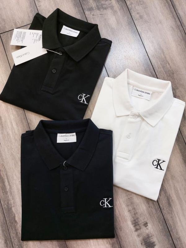 Calvin Klein Navy Imported Collar Neck Premium Polo T-shirt F2652-ny - Best Price Online - Style 1 - Bootery - Image 4