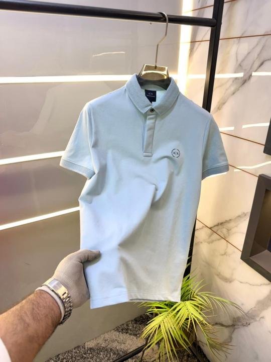 Buy Armani Exchange Sky Polo Premium Collar Neck T-shirt F3617-sk Online in India - Bootery - Image 12