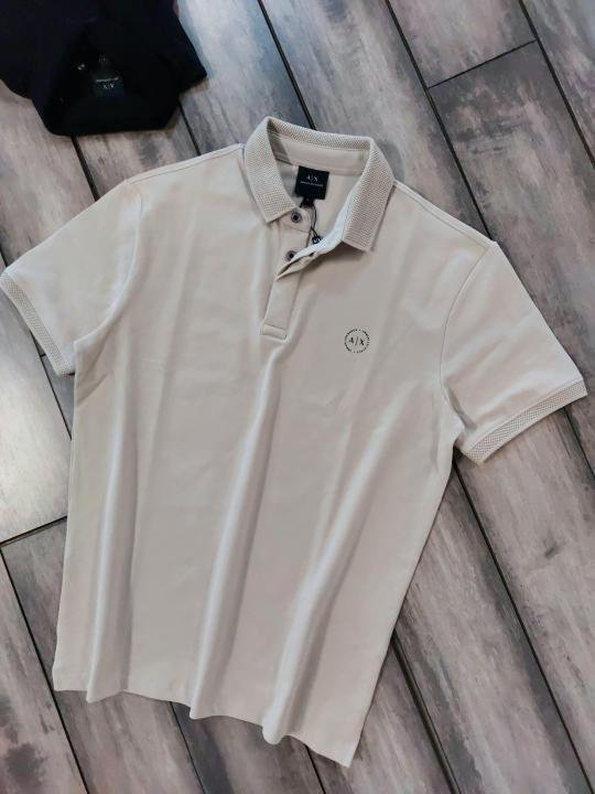 Armani Exchange Cream Polo Premium Collar Neck T-shirt F3617-cr - Best Price Online - Bootery - Image 10