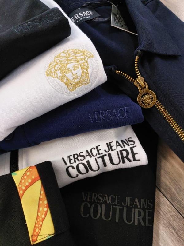Buy Versace Black Imported Collar Neck Premium Polo T-shirt F3425-b1 Online in India - Bootery - Image 6