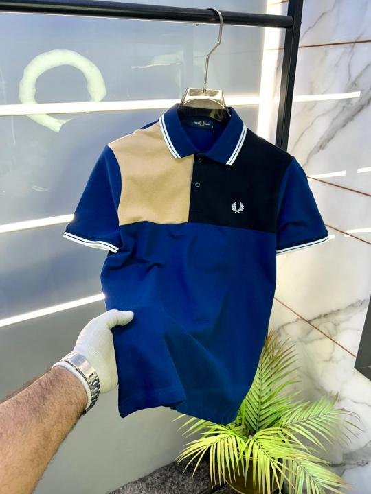 Fred Perry Blue Polo Premium Collar Neck T-shirt F3463-bu - Best Price Online - Bootery - Image 10