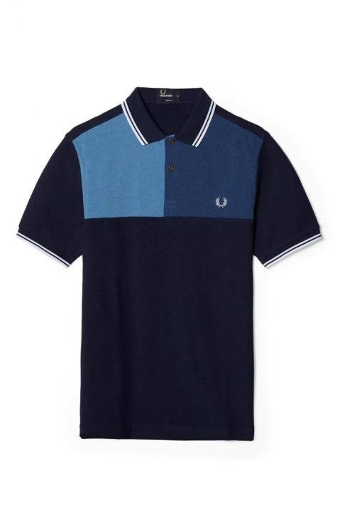 Fred Perry Blue Polo Premium Collar Neck T-shirt F3463-bu - Best Price Online - Bootery - Image 8