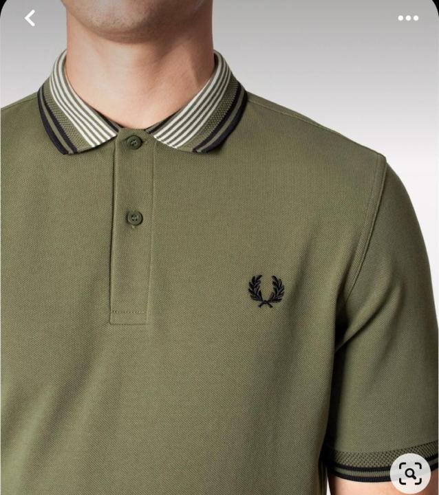 Buy Fred Perry Green Polo Premium Collar Neck T-shirt F3463-gr Online in India - Bootery - Image 8