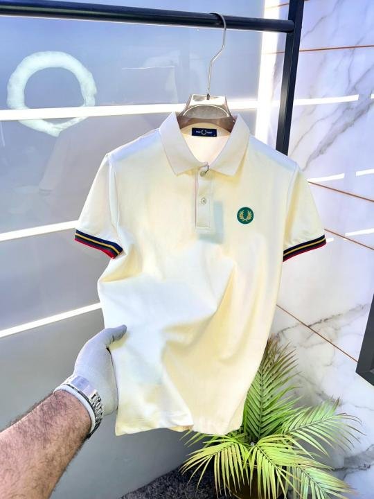 Fred Perry Off-white Polo Premium Collar Neck T-shirt F3462-of - Best Price Online - Bootery - Image 9