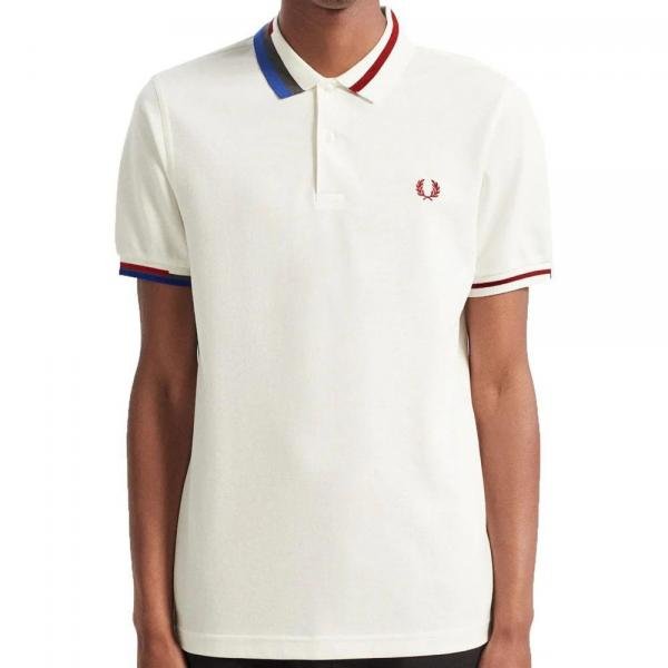 Fred Perry Off-white Polo Premium Collar Neck T-shirt F3462-of - Best Price Online - Bootery - Image 7