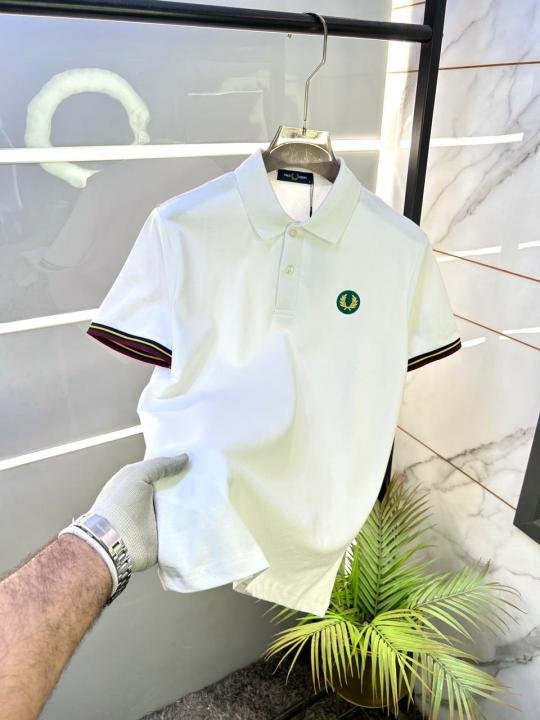Buy Fred Perry White Polo Premium Collar Neck T-shirt F3463-wh Online in India - Bootery - Image 10