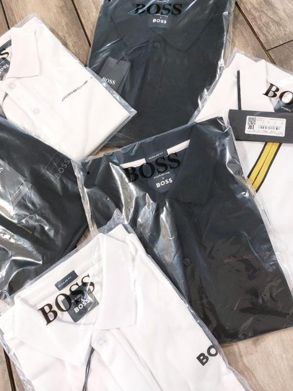 Buy Boss X Porsche Edition Zipper Black Collar Neck Premium Polo T-shirt F3430-b3 Online in India - Bootery - Image 5
