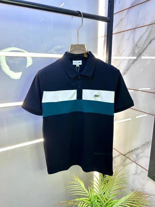 Buy Lacoste Black Polo Premium Collar Neck T-shirt F3392-b1 Online in India - Bootery - Image 9