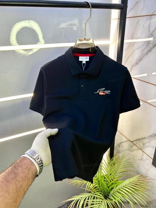 Lacoste Black Polo Premium Collar Neck T-shirt F3392-b2 - Best Price Online - Bootery - Image 8