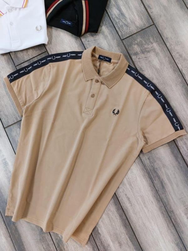Fred Perry Beige Polo Premium Collar Neck T-shirt F2978-be Price in India - Buy at Bootery - Image 9