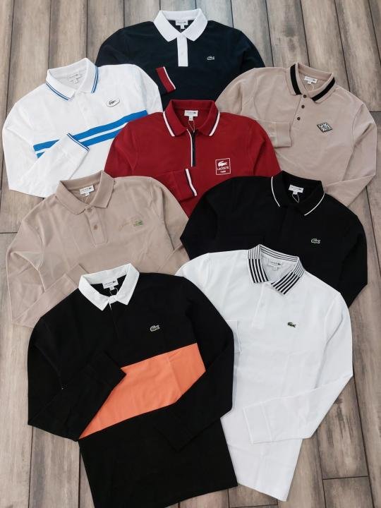 Lacoste Beige Embroidery Logo Polo Neck Full Sleeves Premium Collar T-shirt F3235-be2 Price in India - Buy at Bootery - Image 8