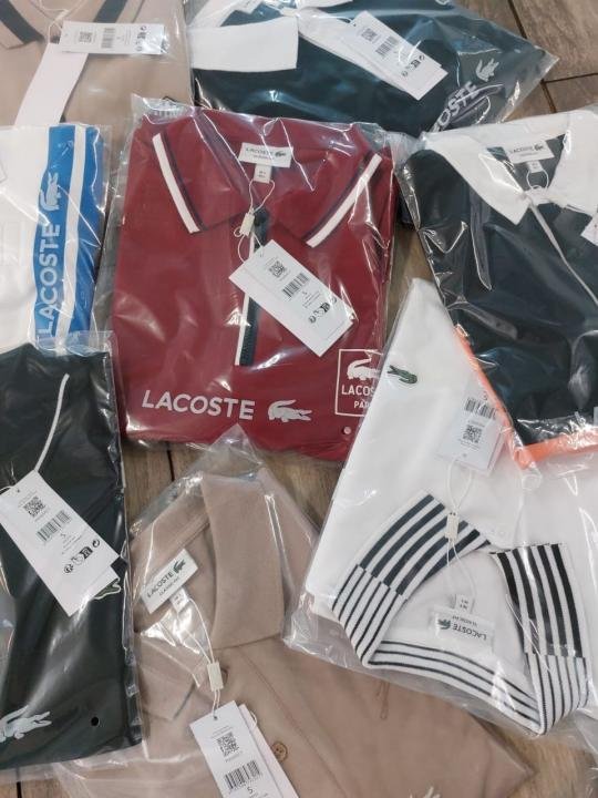Lacoste Beige Embroidery Logo Polo Neck Full Sleeves Premium Collar T-shirt F3235-be2 Price in India - Buy at Bootery - Image 3