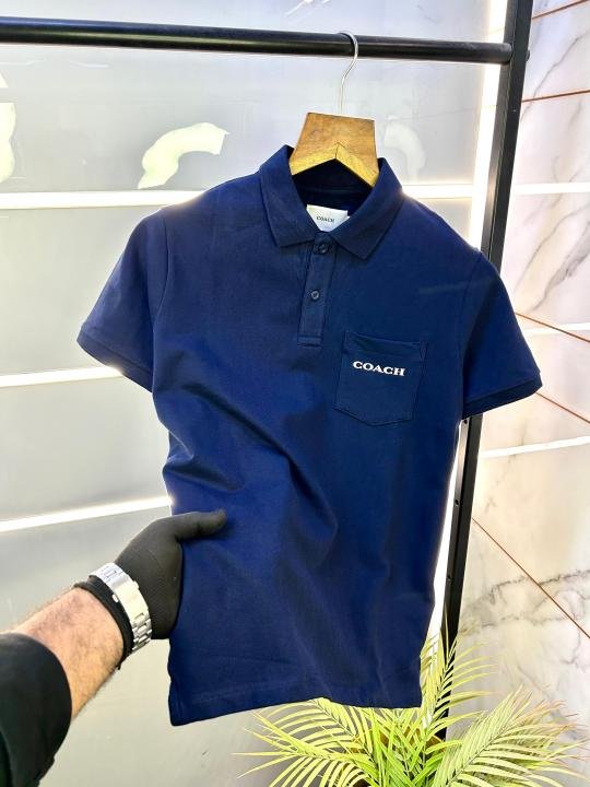 Coach Navy Polo Premium Collar Neck T-shirt F2700-ny Price in India - Buy at Bootery - Image 13