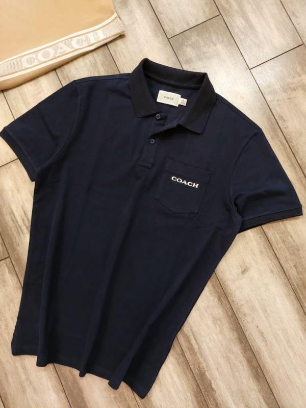 Coach Navy Polo Premium Collar Neck T-shirt F2700-ny Price in India - Buy at Bootery - Image 12