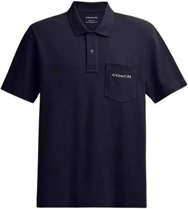 Coach Navy Polo Premium Collar Neck T-shirt F2700-ny Price in India - Buy at Bootery - Image 10
