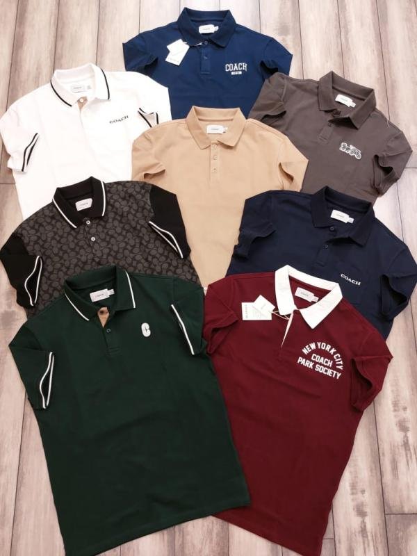 Coach Navy Polo Premium Collar Neck T-shirt F2700-ny Price in India - Buy at Bootery - Image 9