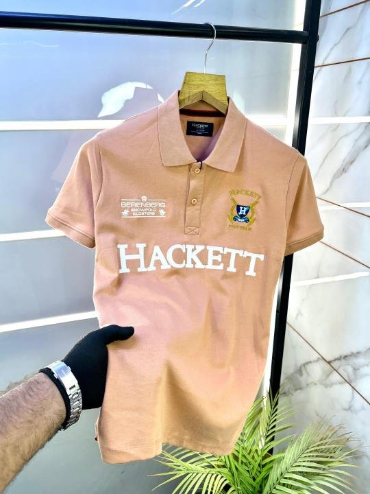 Buy Hackett Peach Premium Collar Neck Polo T-shirt F2835-pe Online in India - Bootery - Image 3